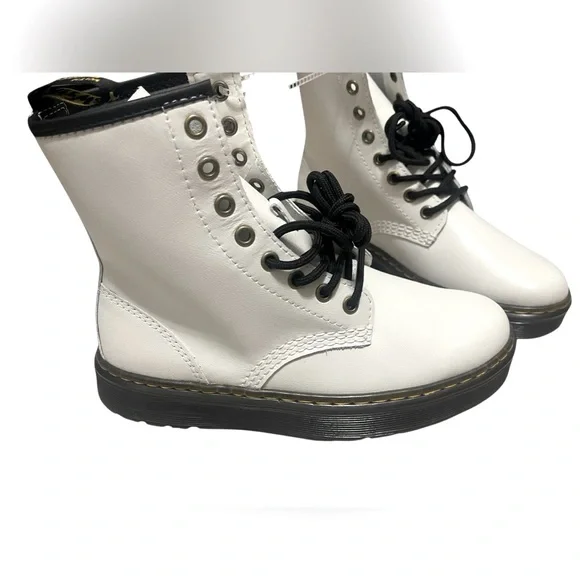 💚💚🌼NWOT DR.MARTENS WOMENS ZAVALA FLAT COMBAT CASUAL FALL WINTER BOOT - Picture 9 of 11